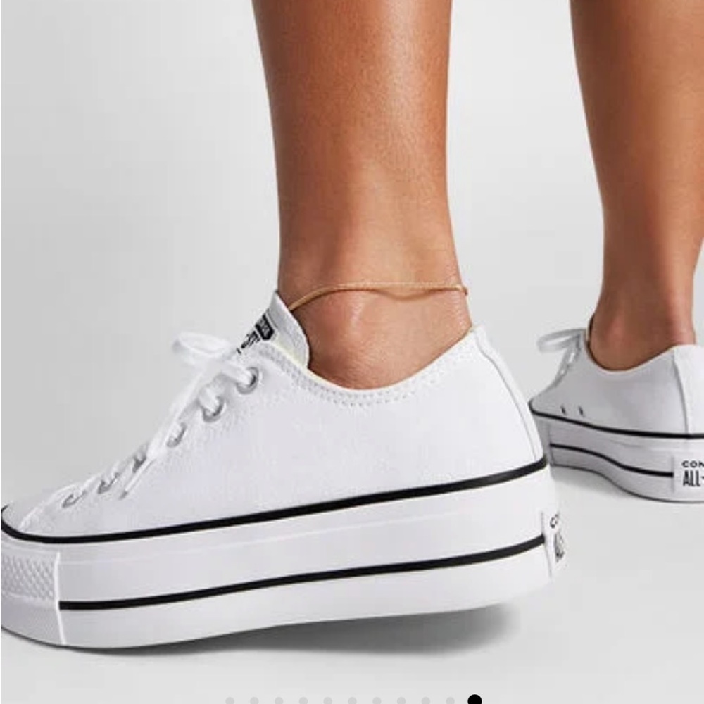 Converse Women's White Platform Sneakers